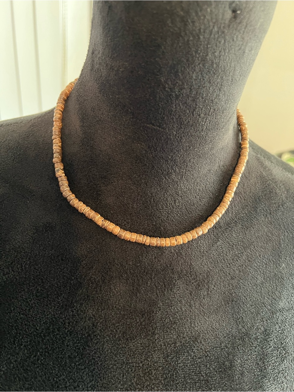 Handcrafted Brown Natural Bead Necklace